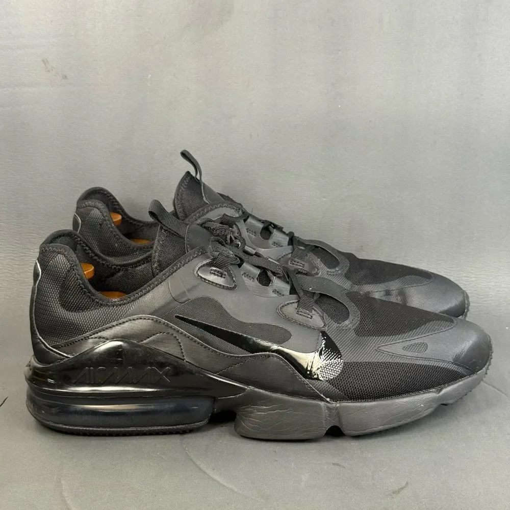 Nike Men's Air Max Infinity 2 triple black athletic sneaker shoes size 14